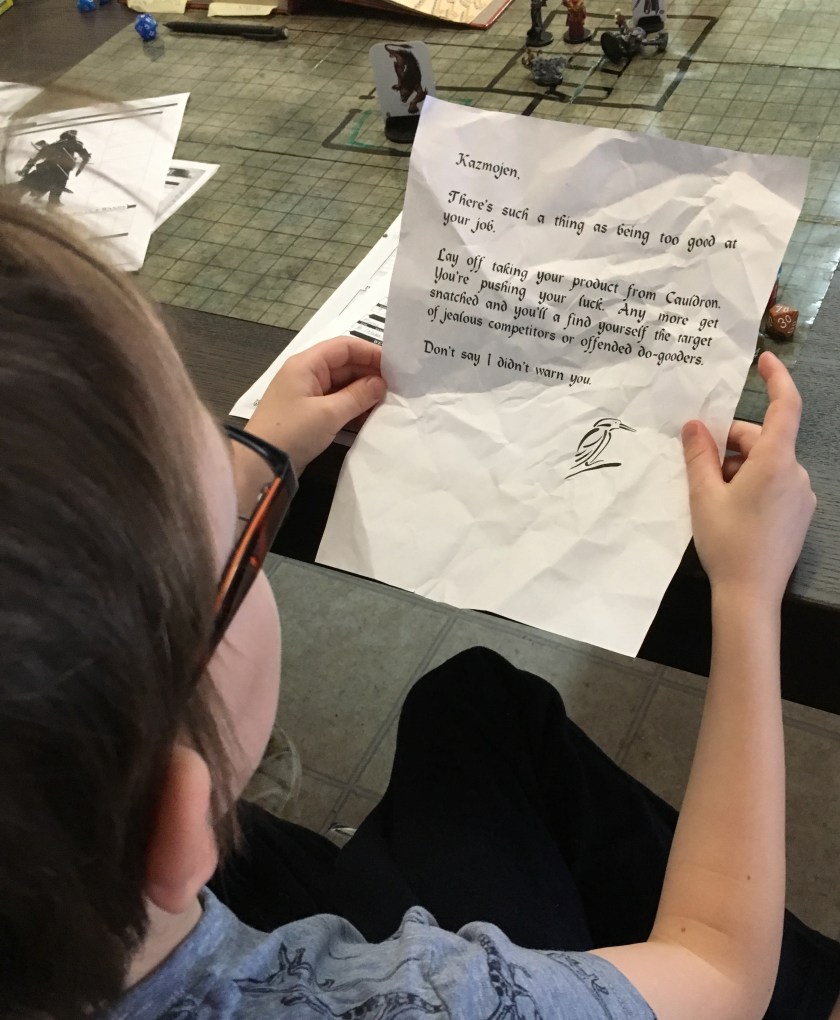 son - mick - reading the note